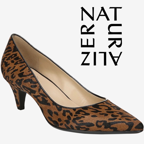 Naturalizer Beverly Leopard Cheetah Pump Heel Shoe - Picture 1 of 11